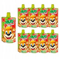 Kubuś Mus 100% truskawka jabłko banan marchew 100 g x 8 sztuk