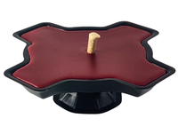 Znicz metalowy otwarty ZM koniczyna bordowa 8-10h 1 szt