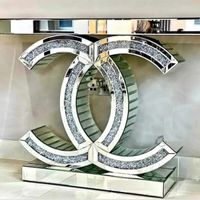 Lustrzana konsola Glamour Premium z kryształkami CC 120x35x80