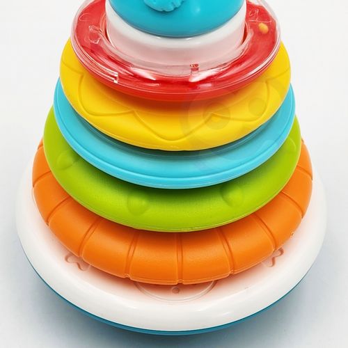 WOOPIE BABY Piramida Wieża Interaktywna Słonik z Obręczami Grzechotka na Arena.pl
