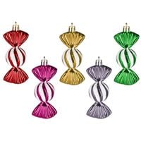 Bombki choinkowe 5 szt. cukierki, kolorowy zestaw choinkowy