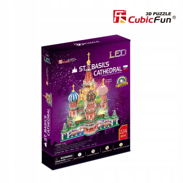 puzzle 3d led katedra św.basils zdjęcie 12