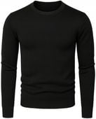 MĘSKI SWETER KLASYCZNY GŁADKI ELASTYCZNY