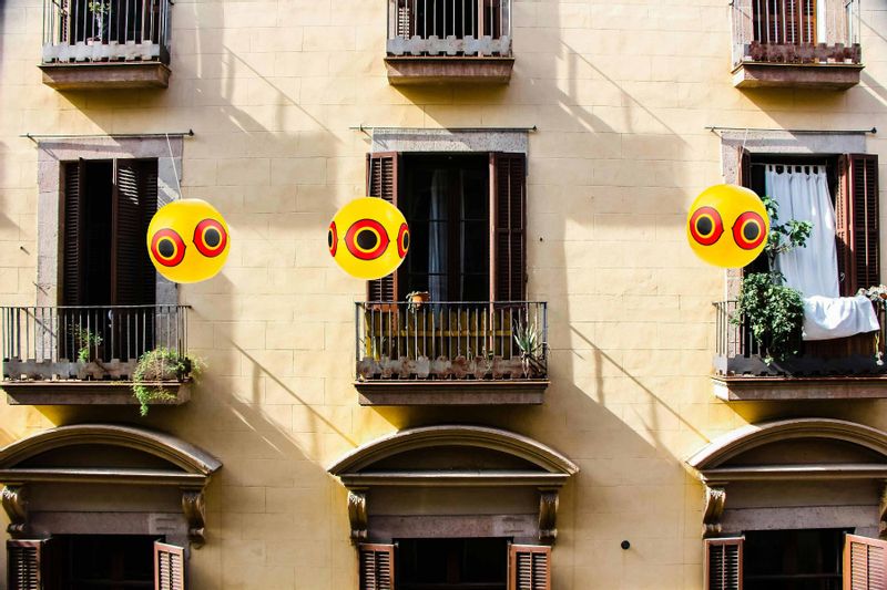 ODSTRASZACZ PTAKI GOŁĘBIE SZPAKI PŁOSZENIA PTAKÓW ŻÓŁTY BALON ODSTRASZ zdjęcie 8