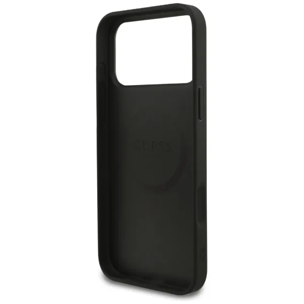 etui guess grained ring magsafe do iphone 17 pro max - czarne zdjęcie 7