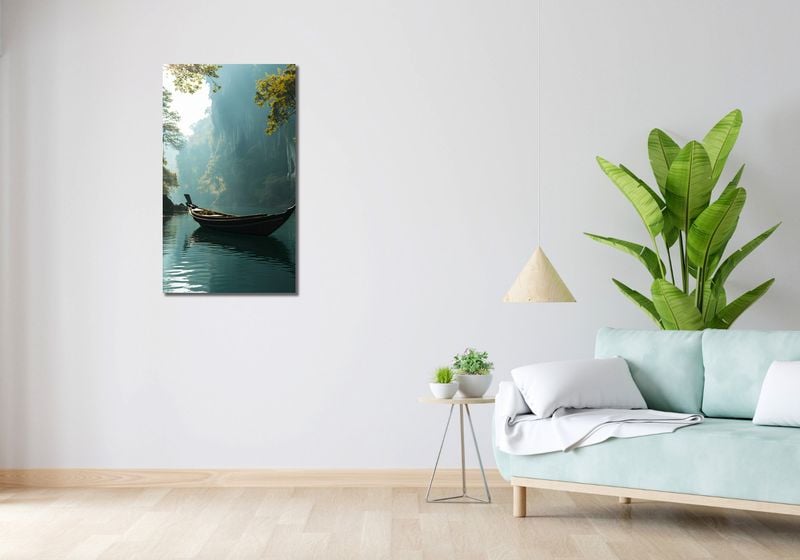 Obraz 50x90cm Samotność na Tafli zdjęcie 2