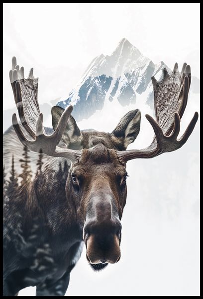 Plakat 68x101cm Łoś Duch Lasu zdjęcie 2