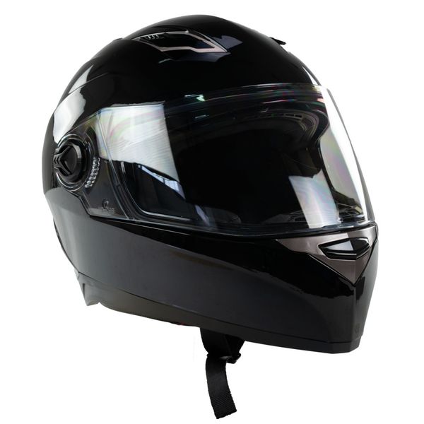 Kask na skuter motocyklowy szczękowy zamknięty BB09B z blendą M czarny połysk zdjęcie 2