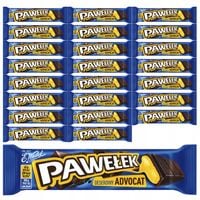 Baton PAWEŁEK Advocat w ciemnej czekoladzie 24x45g