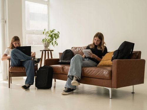 Plecak męski do pracy na laptopa szkolny młodzieżowy pojemny czarny ZAGATTO na Arena.pl