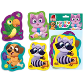 Puzzle Piankowe Edukacyjne ”Zwierzeta Domowe” Roter Kafer Baby Miękkie