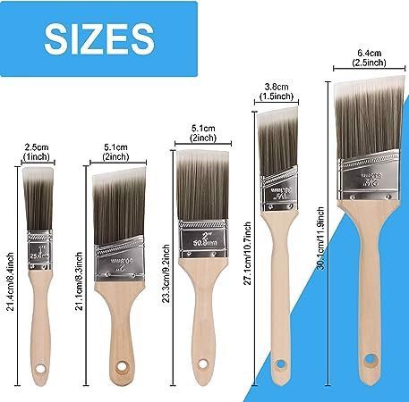 Syntetyczne pędzle do malowania 5 szt. na Arena.pl