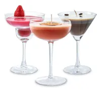 Zestaw Świec Koktajlowych - 3 Świeczki w kształcie Drinków