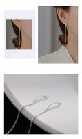 KOLCZYKI SREBRNE Przeciągane Wiszące proste