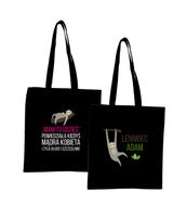 Torba z imieniem napis PREZENT LENIWIEC