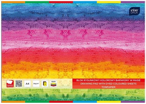 BLOK RYSUNKOWY KOLOROWY A4 10 INTERDRUK na Arena.pl