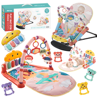 Zestaw Gimnastyczny 2W1 Mata Do Leżenia + Kołyska Pianinko Światło Dźwięk