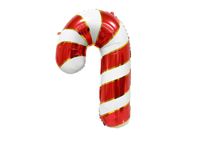 Balon foliowy "Laska cukrowa", z dodatkiem złotego, 54 cm x 74 cm