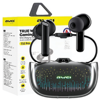 awei słuchawki bluetooth 5.3 t52 pro2tws + stacja dokująca czarny/black