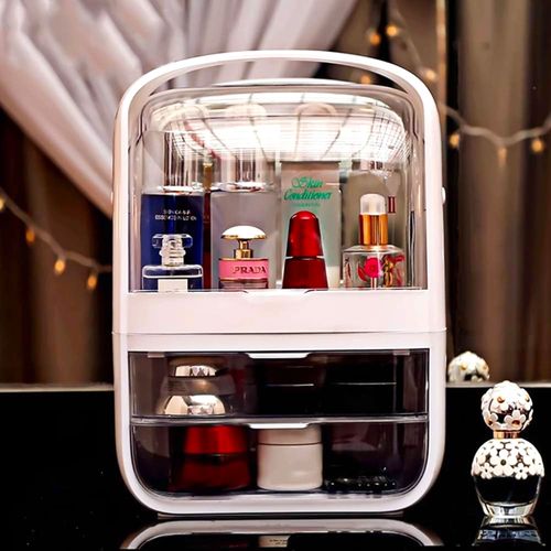 Organizer Na Kosmetyki Skrzynka Z Szufladami - Białe na Arena.pl