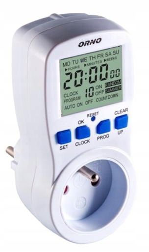 PROGRAMATOR CZASOWY ORNO OR-PRE-409 LCD IP20 zdjęcie 1