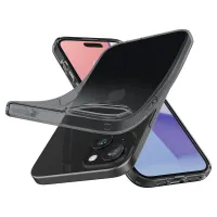 etui spigen crystal flex na iphone 15 plus - szaro-przezroczyste