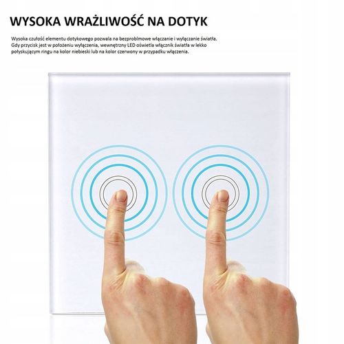 WKŁAD MODUŁ WŁĄCZNIK DOTYKOWY POJEDYNCZY SCHODOWY KRZYŻOWY KABLOWY na Arena.pl