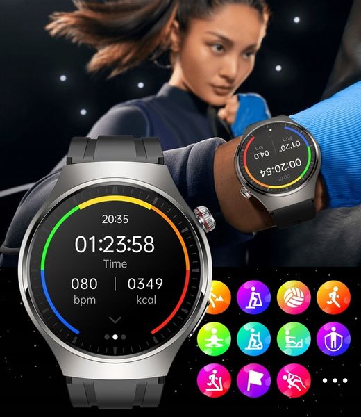 SMARTWATCH ZEGAREK MĘSKI Z EKG POMIAR CUKRU PULS CIŚNIENIE ROZMOWY MENU PL zdjęcie 6