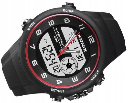 Zegarek XONIX Duży LCD + Wskazówki Wodoszczelny na Arena.pl