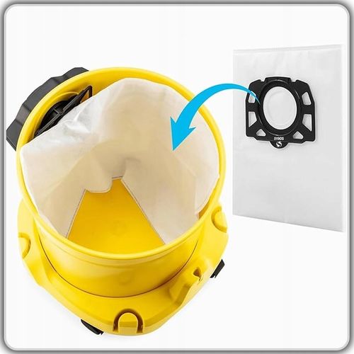 10x WOREK WORKI do ODKURZACZA KARCHER WD4 WD5 WD6 MV4 MV5 MV6 + FLITR PURE na Arena.pl