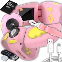 APARAT FOTOGRAFICZNY CYFROWY DLA DZIECI 40Mpx KAMERA ZABAWKA GRY+KARTA 32GB