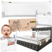 Zabezpieczenie barierka ochronna blokada do łóżka dzieci osłona szara 200cm