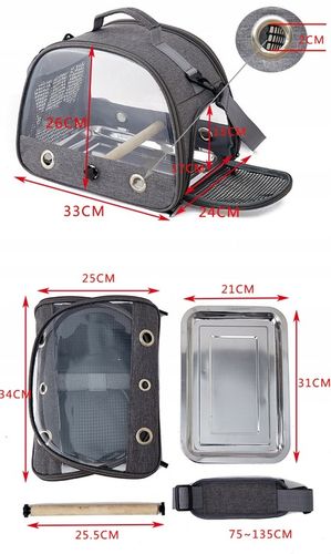 TRANSPORTER TORBA DO TRANSPORTU DLA PAPUGI PTAKÓW GRYZONI na Arena.pl