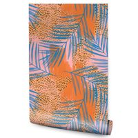 Tapeta Ścienna Kolorowe LIŚCIE Tropikalne Palmowe