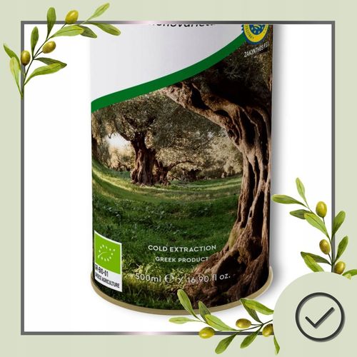 Oliwa z oliwek BIO EXTRA VIRIGIN Grecka ARISTEON 500 ml TŁOCZONA NA ZIMNO na Arena.pl