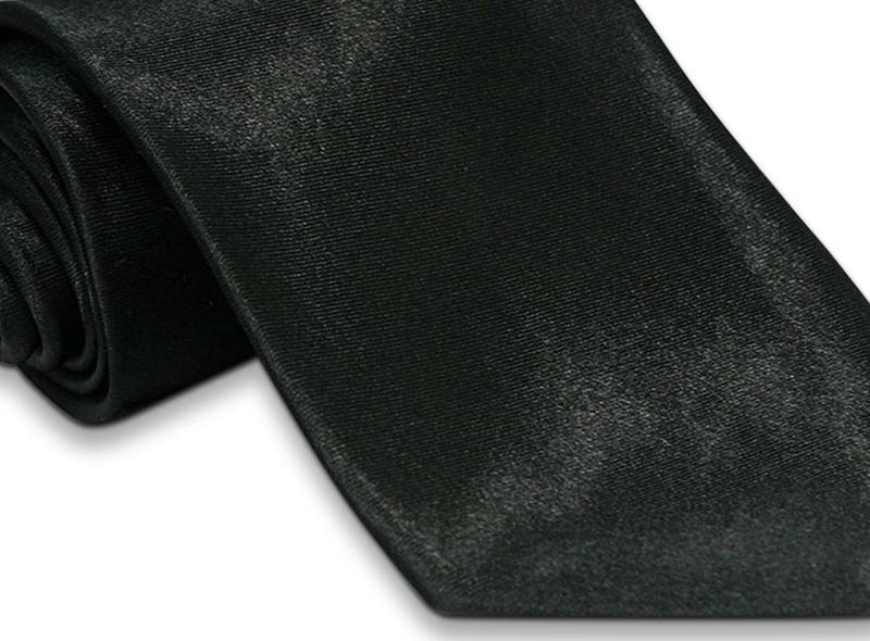 krawat 8 cm t-01 black b.rabatu zdjęcie 8