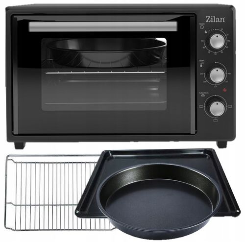 MINI PIEKARNIK ELEKTRYCZNY DOUBLE GLASS GRILL TIMER 35L 1800W na Arena.pl