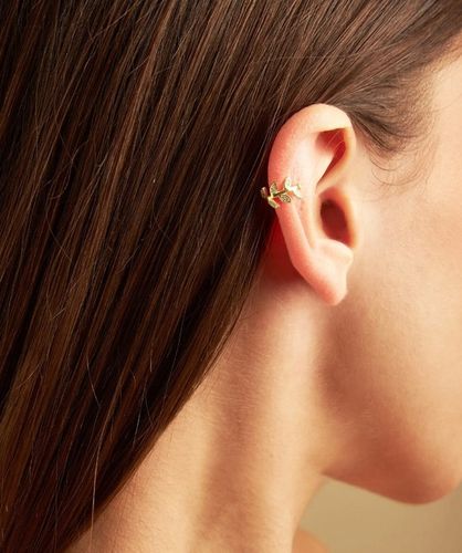 Mankiet do ucha Olive Tree ze srebra próby 925 pokrytego 14-karatowym na Arena.pl