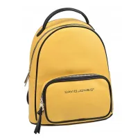 plecak damski david jones 6750-2 w kolorze ecru z ekoskóry  mieści format