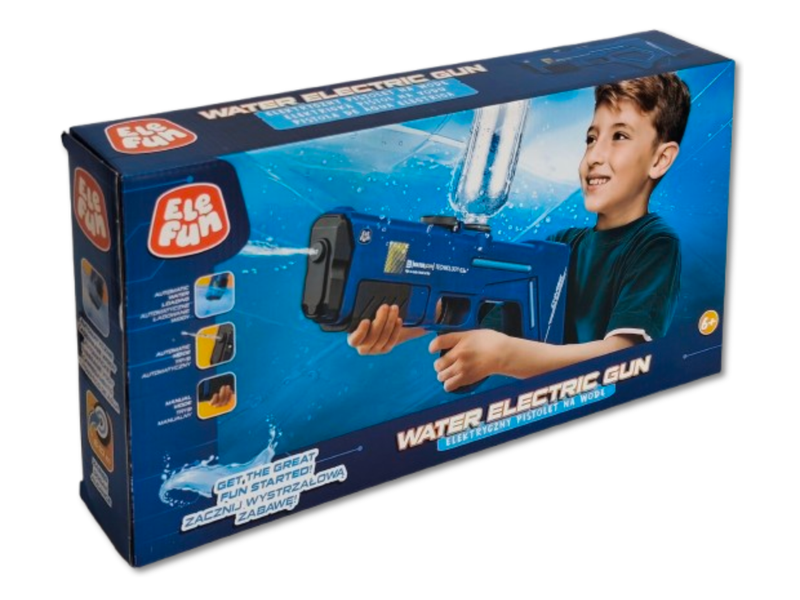 Pistolet na  wodę - Elektryczny 40cm - Niebieski zdjęcie 3
