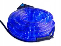WĄŻ ŚWIETLNY 480LED LAMPKI CHOINKOWE ZEWNĘTRZNY GIRLANDA 20m NIEBIESKI