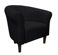 Fotel Milo Mikrofaza 18 czarny nogi 15 venge