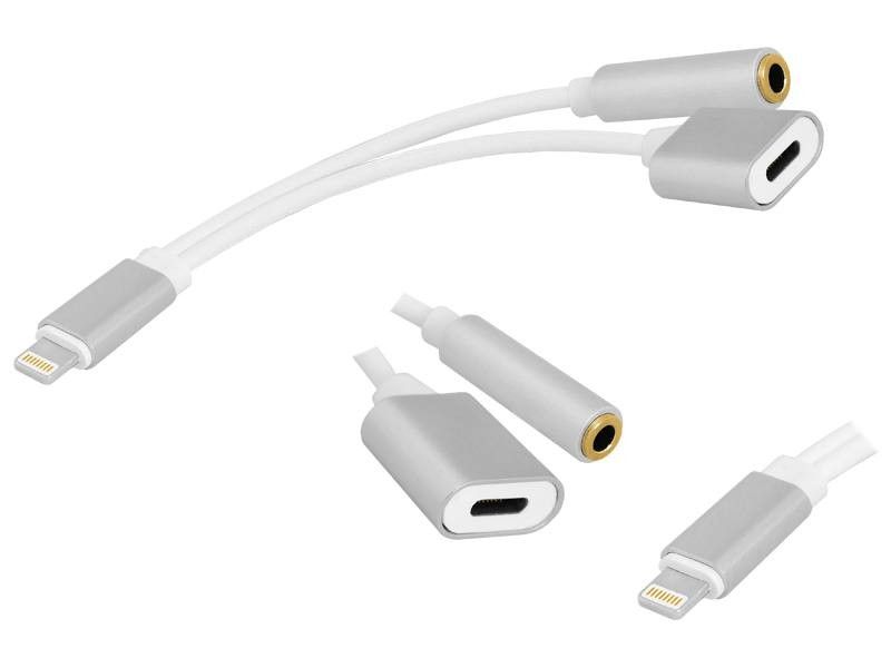 KABEL WTYK IPHONE - GNIAZDO IPHONE + JACK 3,5MM STEREO zdjęcie 2