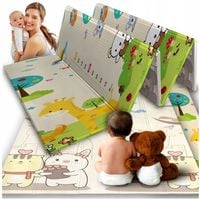 MATA PIANKOWA EDUKACYJNA SKŁADANA DLA DZIECI DWUSTRONNA 200x150 PIANKA XPE