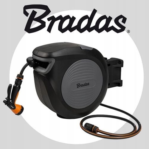 BĘBEN ZWIJACZ NA WĄŻ OGRODOWY AUTOMATYCZNY ZWIJACZ + 30M WĘŻA BLACK LINE na Arena.pl