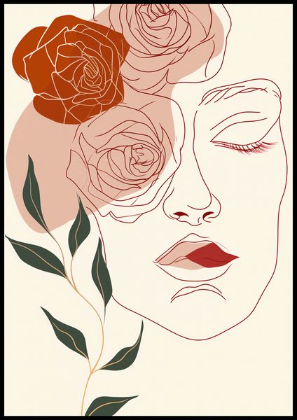 Plakat 70x100cm Beż i Twarz zdjęcie 2