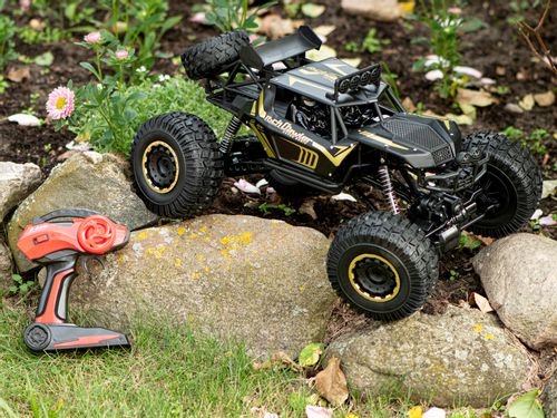Samochód zdalnie sterowany RC Rock Crawler 2,4GHz 1:8 51cm metal BLACK na Arena.pl