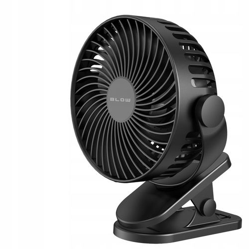 WENTYLATOR BIURKOWY WIATRAK PRZENOŚNY USB KLIPS AKUMULATOR 2400mAh 4 na Arena.pl
