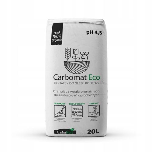 Węgiel brunatny do gleby CARBOMAT ECO 20 L (pH 4,5 - 5,0) na Arena.pl