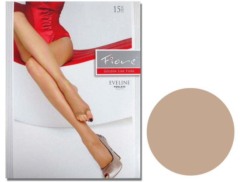 Rajstopy bez palców 15 den majtki typu string Light Natural 3 zdjęcie 1